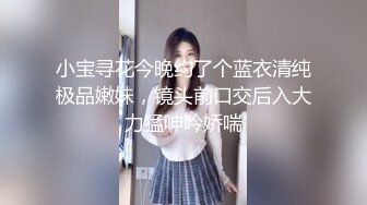 小宝寻花今晚约了个蓝衣清纯极品嫩妹，镜头前口交后入大力猛呻吟娇喘